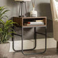 18" Curved Metal Leg Side Table - In 2 Colours