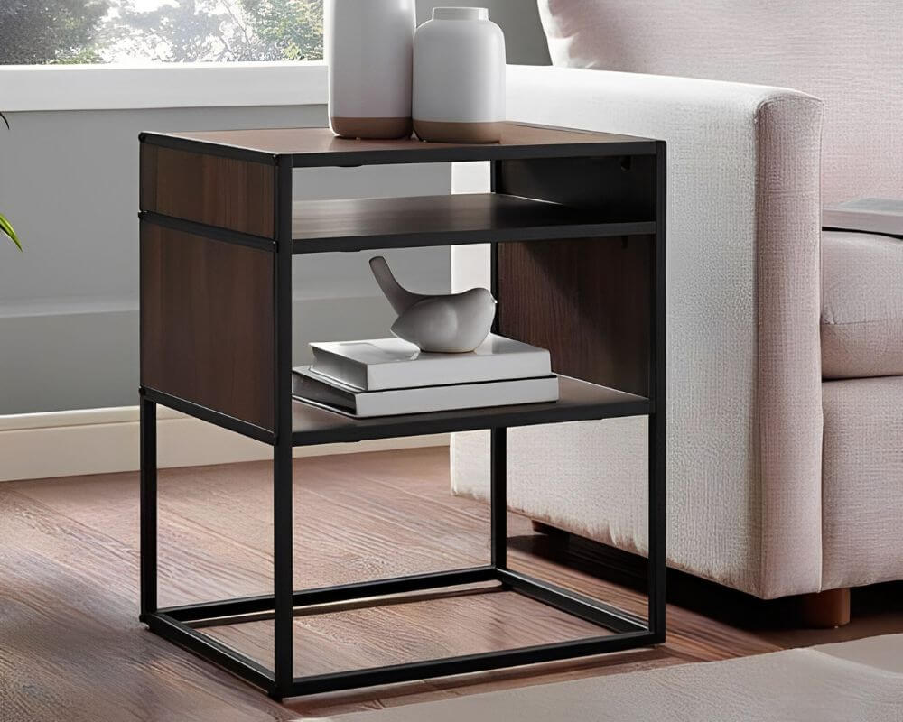Industrial Modern Side Table - In 2 Colours