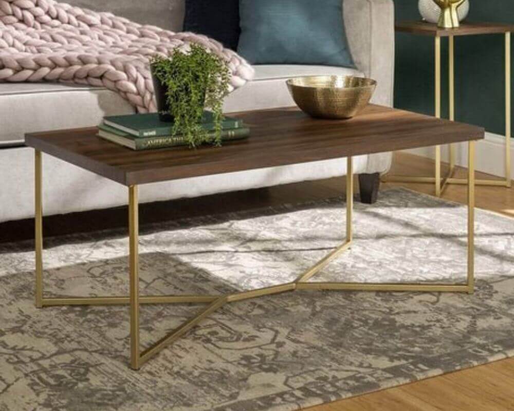 Geometric Rectangle Coffee Table - In 3 Colours