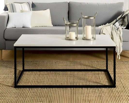Lowell Mixed Material Coffee Table - In 3 Colours