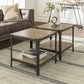Angle Iron Rustic Side Tables (Set of 2) - In 6 Colours