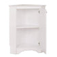 Elite White Corner Storage Cabinet