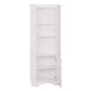 Elite White Tall One Door Corner Storage Cabinet
