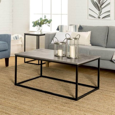 Lowell Mixed Material Coffee Table - In 3 Colours