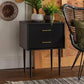 Mid Century Modern Two Drawer Side Table - In 4 Colours