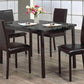 Pickering 5 Piece Faux Marble Top Dinette Set - In 3 Colours