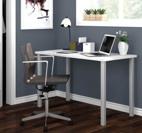 Universel Table Desk with Square Metal Legs - In 4 Colours