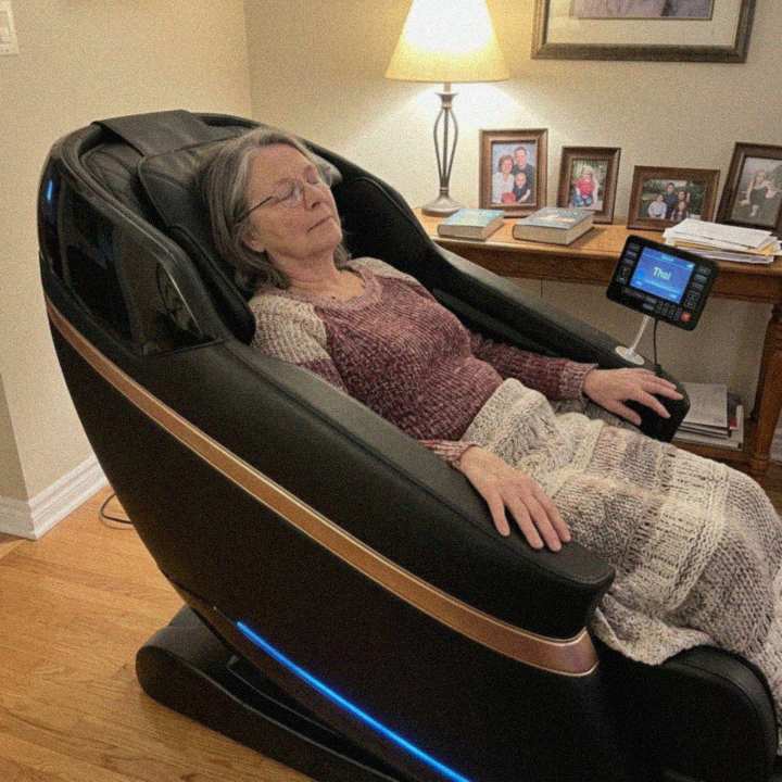 Customer photo of the Bliss Pro massage chair at home
