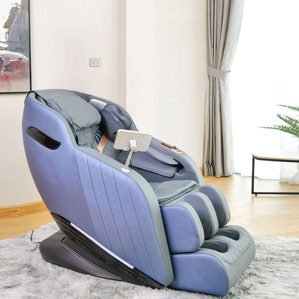Customer photo of the Serenity heated massage chair in a bedroom