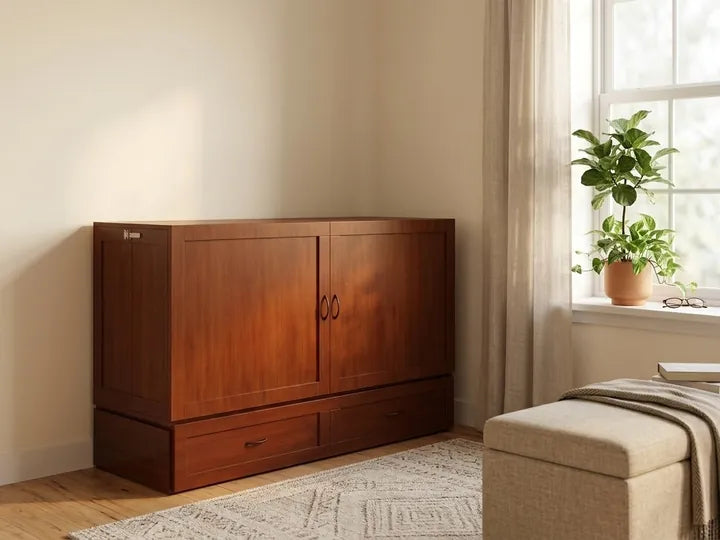 Olivia cabinet bed in a guest room