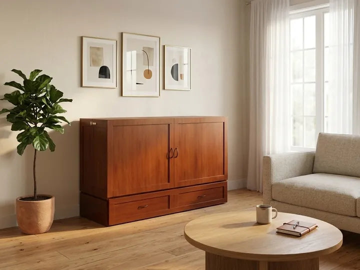 Olivia cabinet bed in a living room