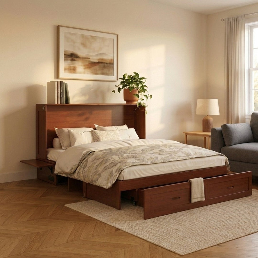 The Olivia open as a full queen bed