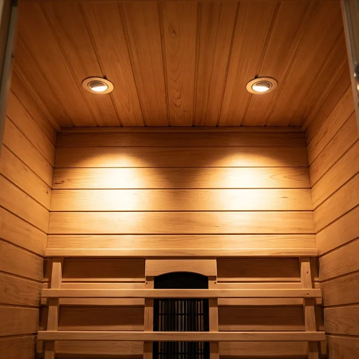 Canadian Hemlock interior detail with warm white LED