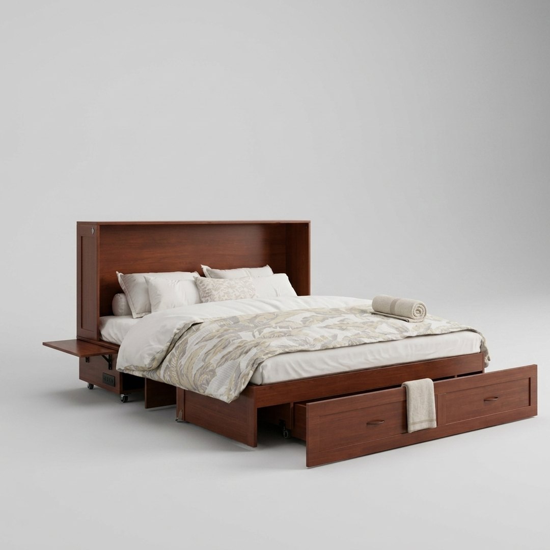 Cabinet and murphy beds
